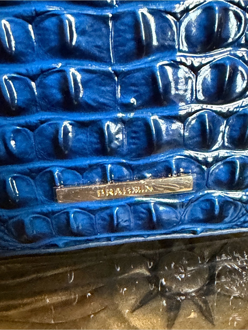 Brahmin Katie Anchor Croc-Embossed Crossbody Bag - Picture 6 of 16